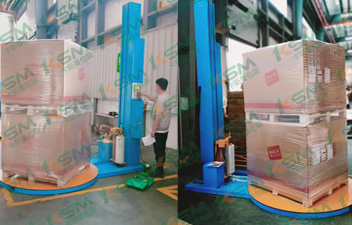 卡斯曼電子設(shè)備纏繞機(jī)包裝案例