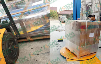 卡斯曼電子設(shè)備纏繞機(jī)包裝案例
